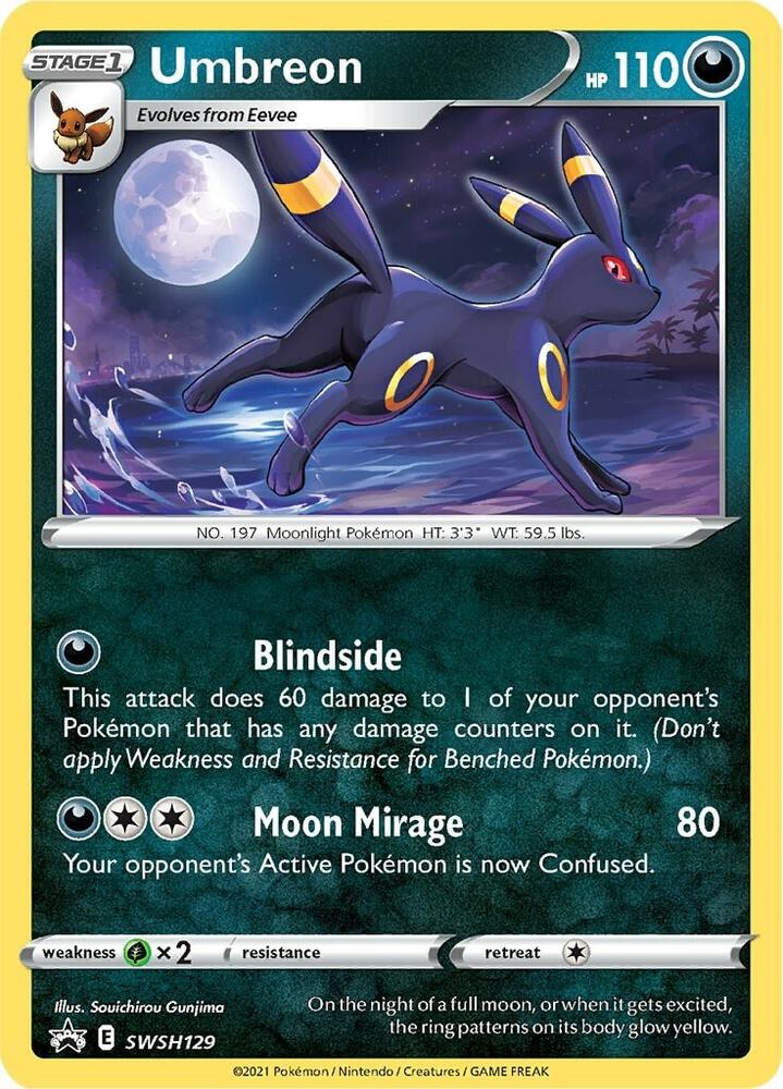 Umbreon - SWSH129-SWSH: Sword & Shield Promo Cards-Promo-Holofoil