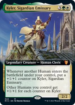 Kyler, Sigardian Emissary (Extended Art)-Commander: Innistrad: Midnight Hunt-M-Normal