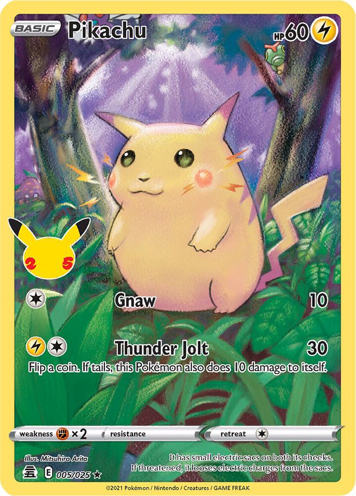 Pikachu-Celebrations-Holo Rare-Holofoil