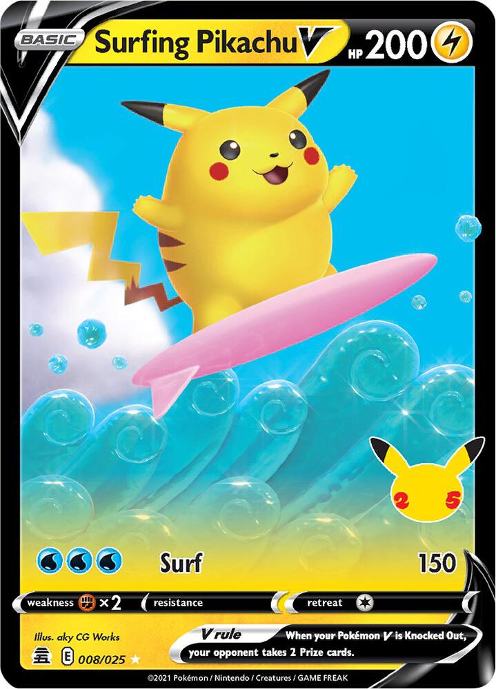 Surfing Pikachu V-Celebrations-Ultra Rare-Holofoil