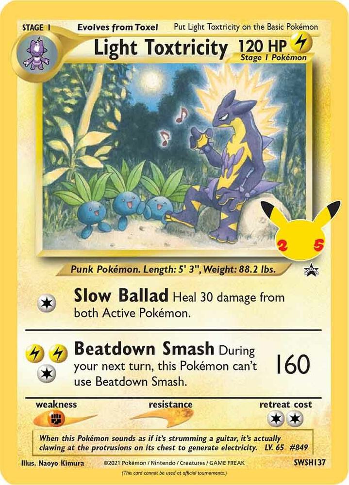 Light Toxtricity - SWSH137-SWSH: Sword & Shield Promo Cards-Promo-Holofoil