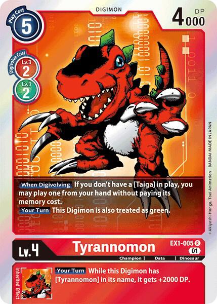 Tyrannomon-Classic Collection-Rare-Foil
