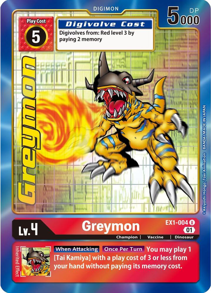 Greymon (Alternate Art)-Classic Collection-Uncommon-Foil