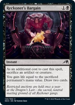 Reckoner's Bargain-Kamigawa: Neon Dynasty-C-Normal