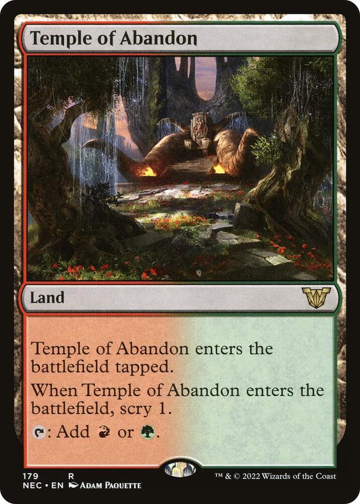 Temple of Abandon-Commander: Kamigawa: Neon Dynasty-R-Normal