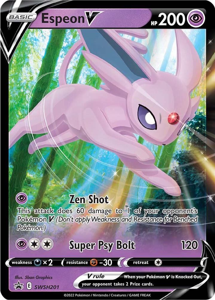 Espeon V - SWSH201-SWSH: Sword & Shield Promo Cards-Promo-Holofoil