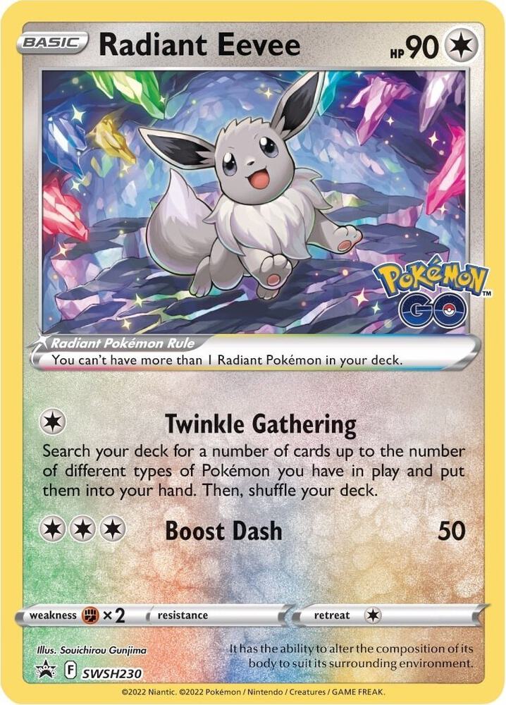 Radiant Eevee - SWSH230-SWSH: Sword & Shield Promo Cards-Promo-Holofoil