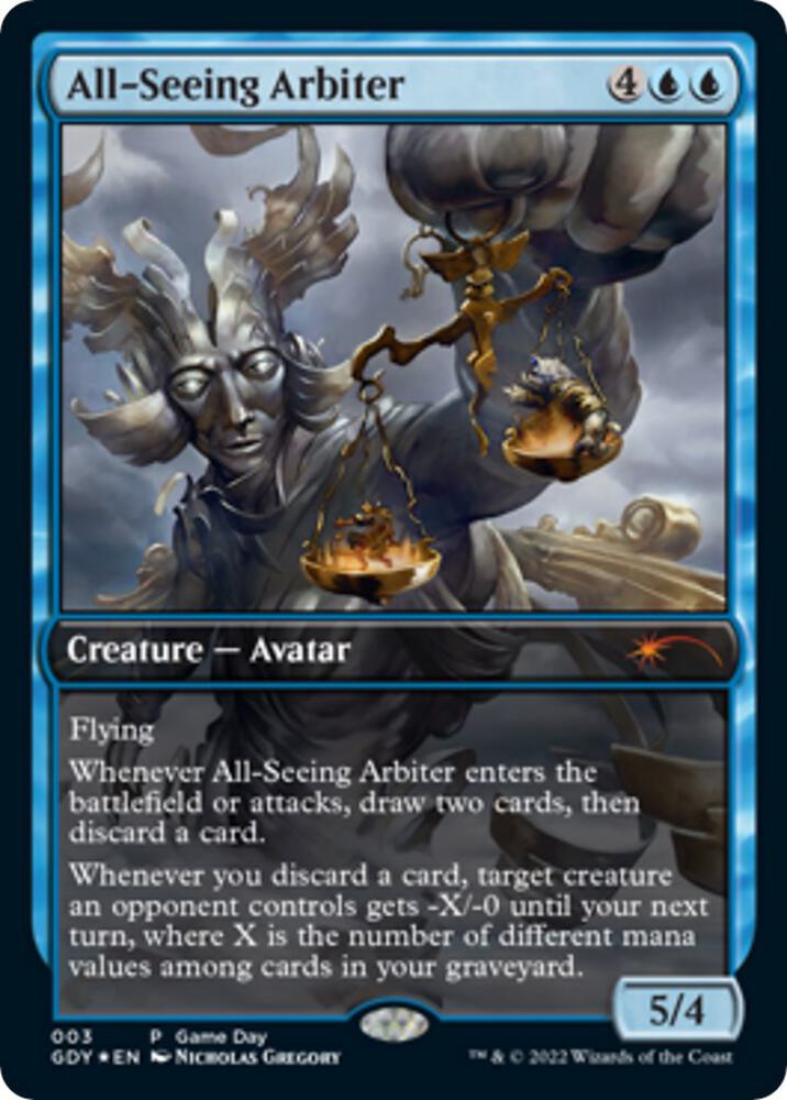 All-Seeing Arbiter-Game Day & Store Championship Promos-P-Foil