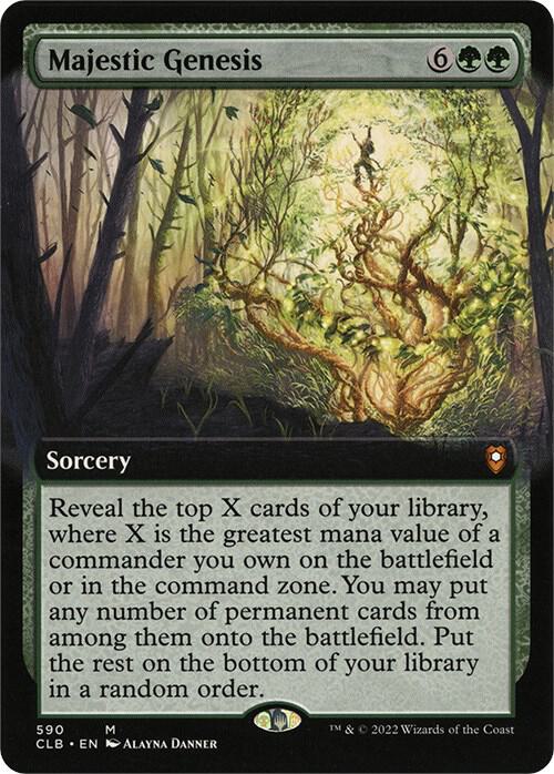 Majestic Genesis (Extended Art)-Commander Legends: Battle for Baldur's Gate-M-Normal