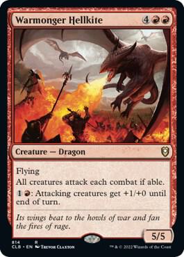 Warmonger Hellkite-Commander Legends: Battle for Baldur's Gate-R-Normal