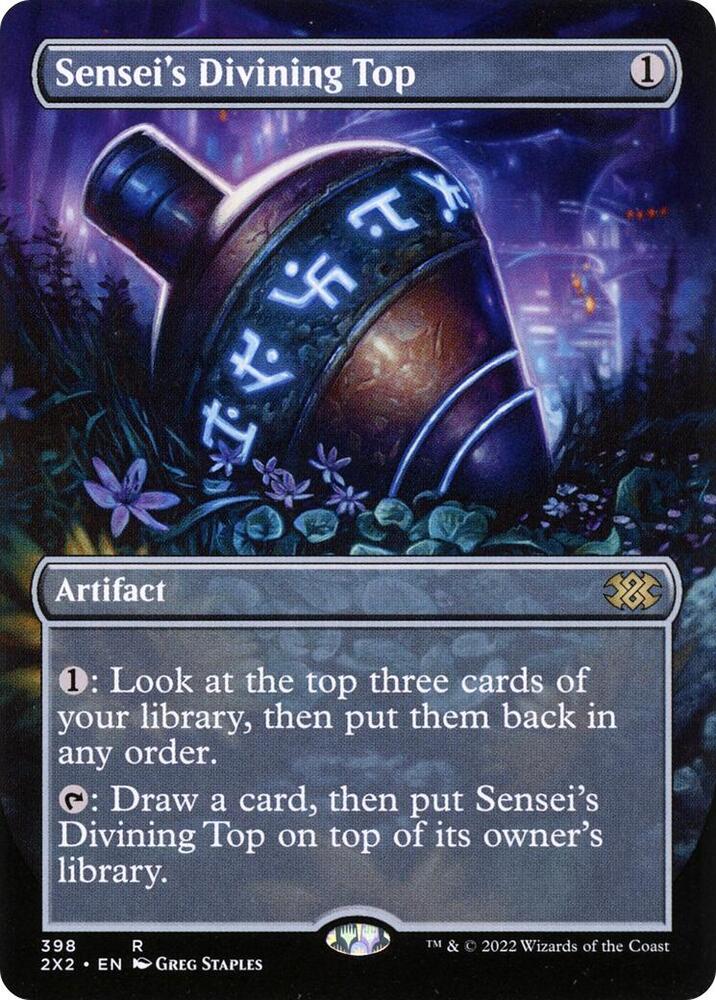 Sensei's Divining Top (Borderless)-Double Masters 2022-R-Normal