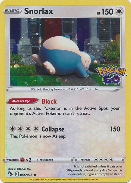 Snorlax - 55/078 (Cosmos Holo)-Miscellaneous Cards & Products-Promo-Holofoil