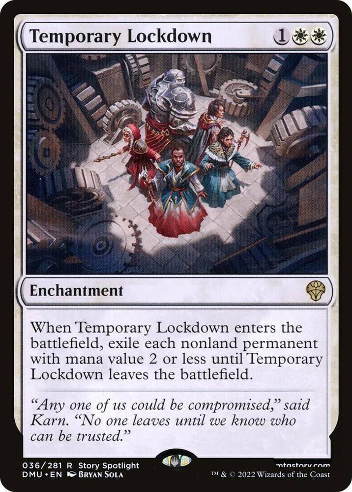 Temporary Lockdown-Dominaria United-R-Normal
