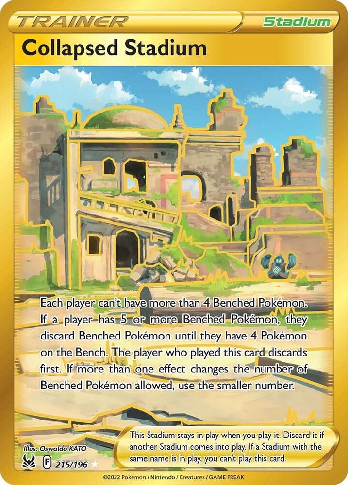 Collapsed Stadium (Secret)-SWSH11: Lost Origin-Secret Rare-Holofoil