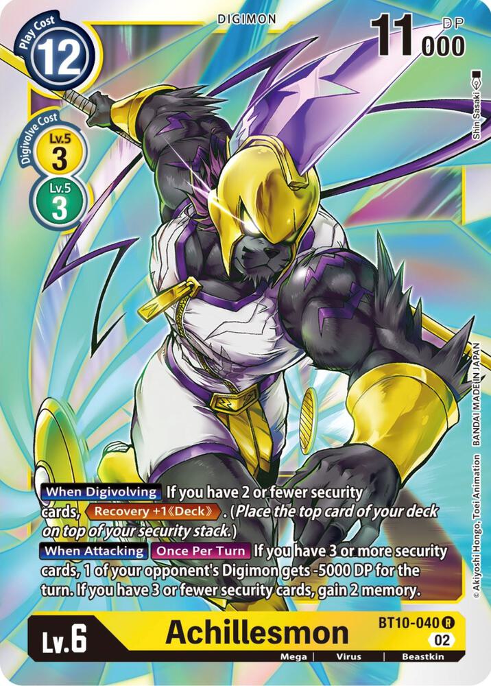 Achillesmon-Xros Encounter-Rare-Foil