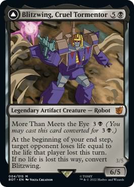 Blitzwing, Cruel Tormentor-Universes Beyond: Transformers-M-Foil