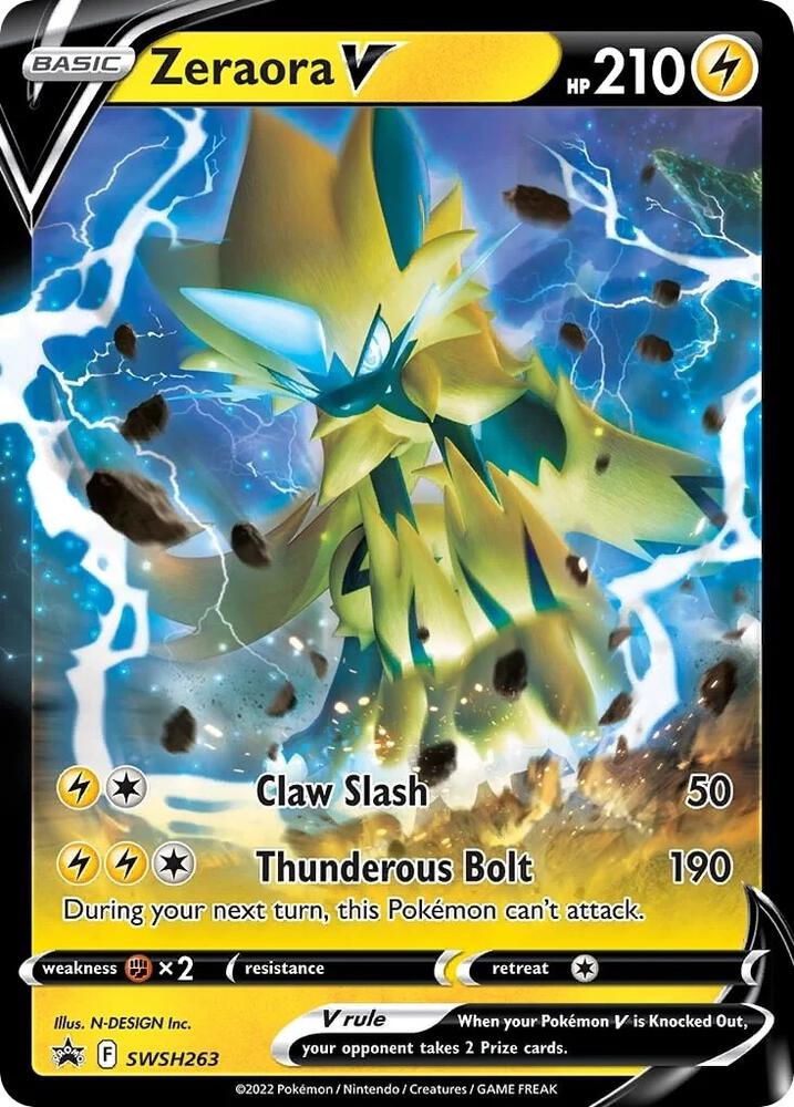 Zeraora V - SWSH263-SWSH: Sword & Shield Promo Cards-Promo-Holofoil