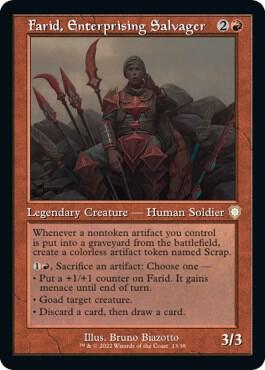 Farid, Enterprising Salvager (Retro Frame)-Commander: The Brothers' War-R-Normal