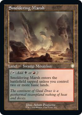 Smoldering Marsh (Retro Frame)-Commander: The Brothers' War-R-Normal