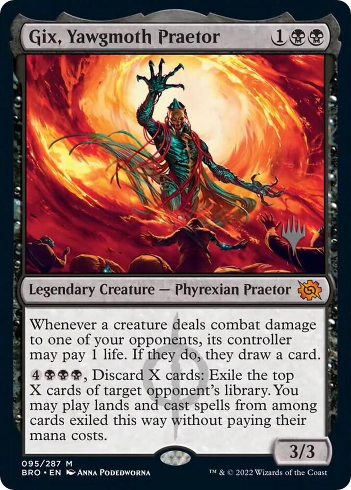 Gix, Yawgmoth Praetor-Promo Pack: The Brothers' War-M-Foil
