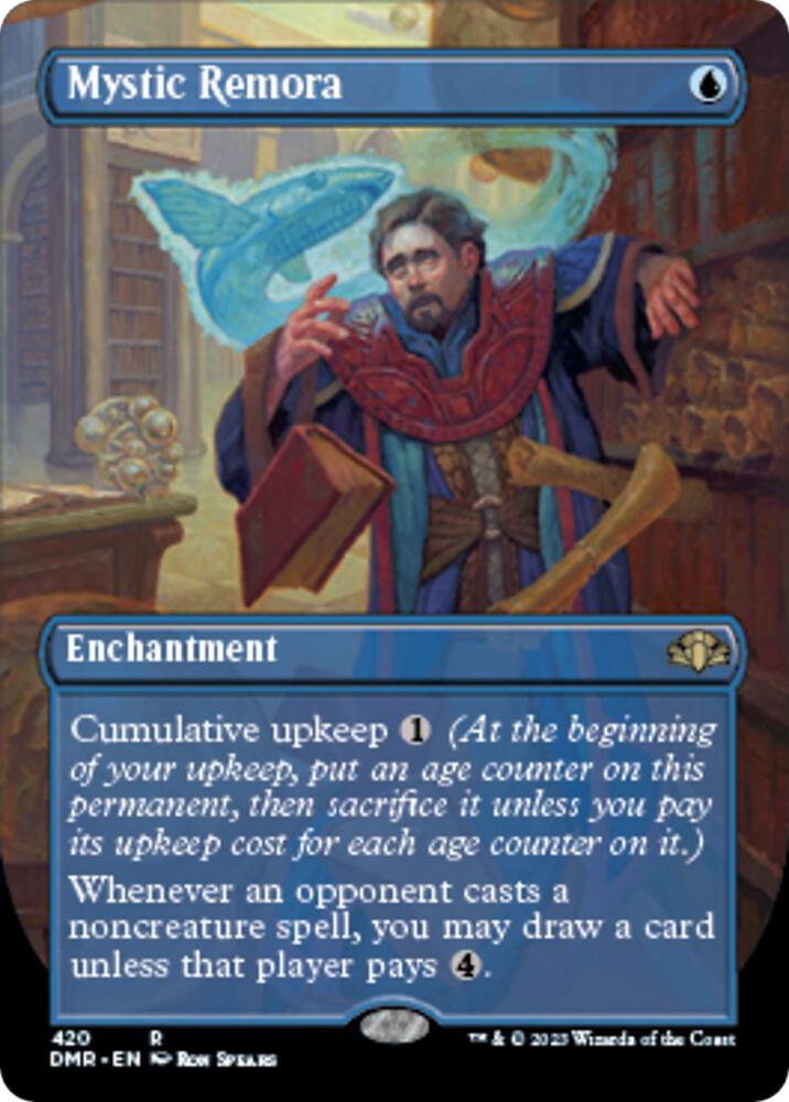 Mystic Remora (Borderless)-Dominaria Remastered-R-Normal