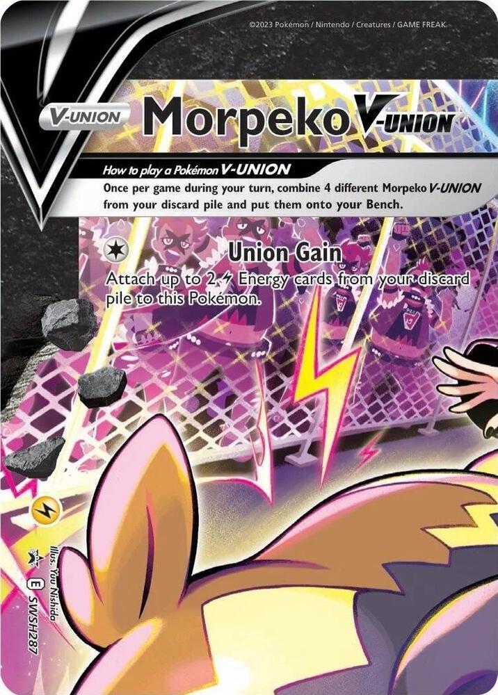 Morpeko V-Union - SWSH287-SWSH: Sword & Shield Promo Cards-Promo-Holofoil