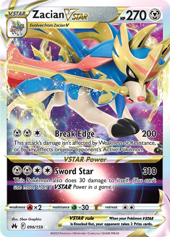Zacian VSTAR-SWSH: Crown Zenith-Ultra Rare-Holofoil