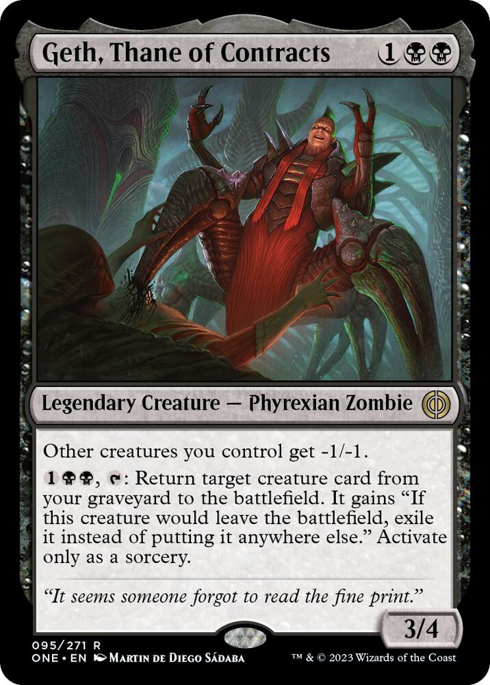 Geth, Thane of Contracts-Phyrexia: All Will Be One-R-Normal