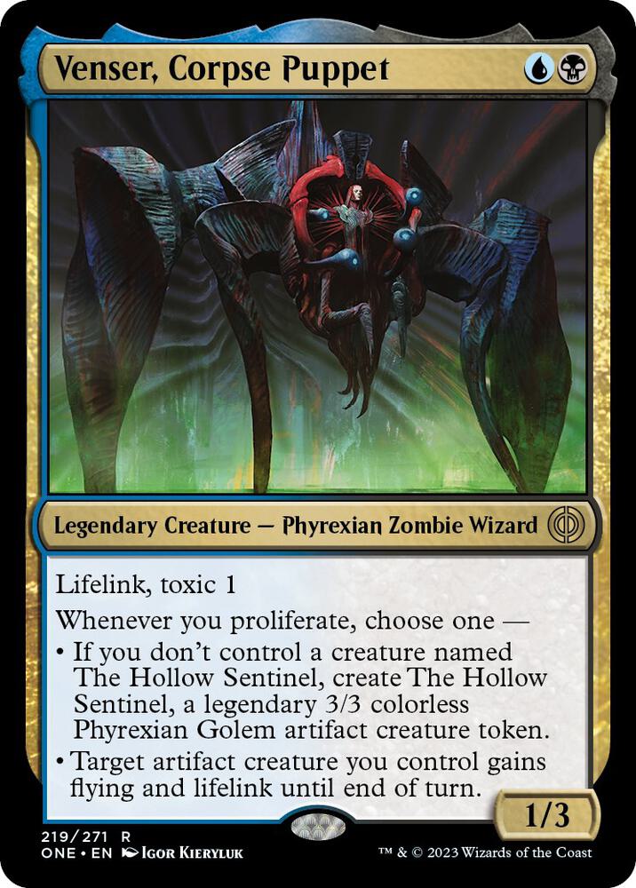 Venser, Corpse Puppet-Phyrexia: All Will Be One-R-Normal