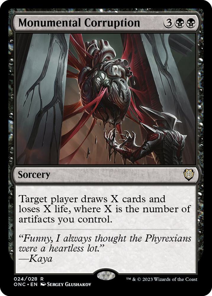 Monumental Corruption-Commander: Phyrexia: All Will Be One-R-Normal