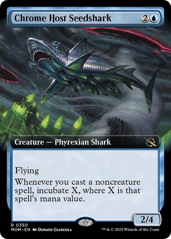 Chrome Host Seedshark (Extended Art)-March of the Machine-R-Foil