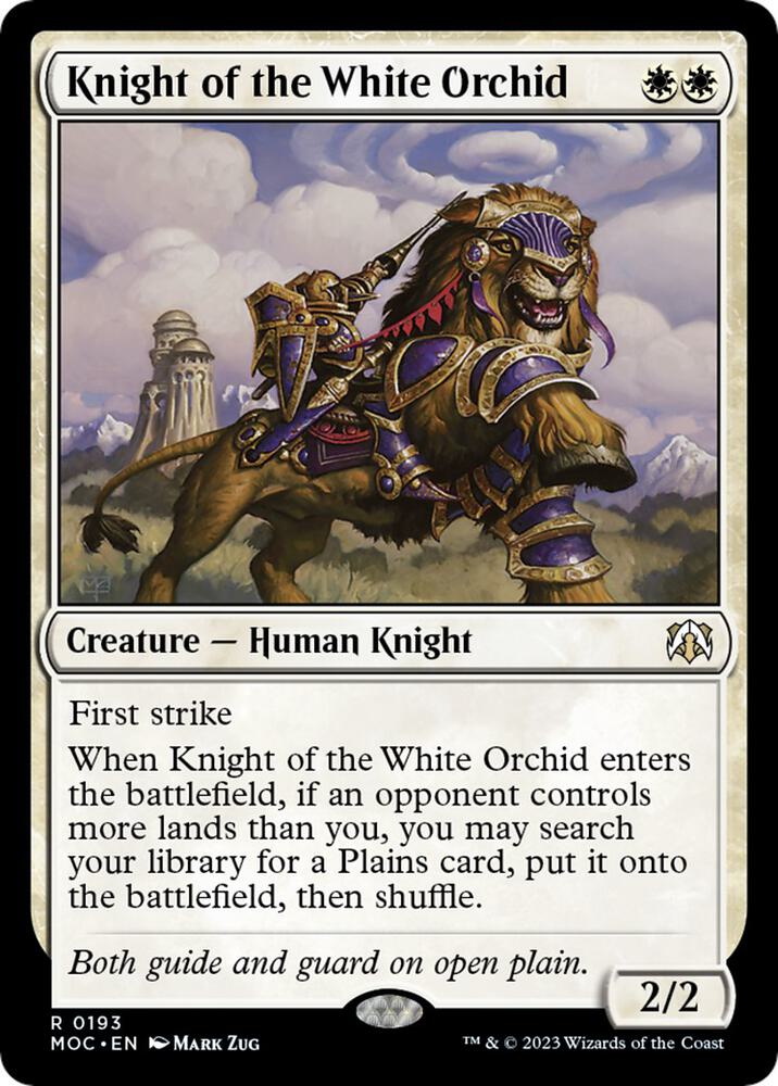 Knight of the White Orchid-Commander: March of the Machine-R-Normal