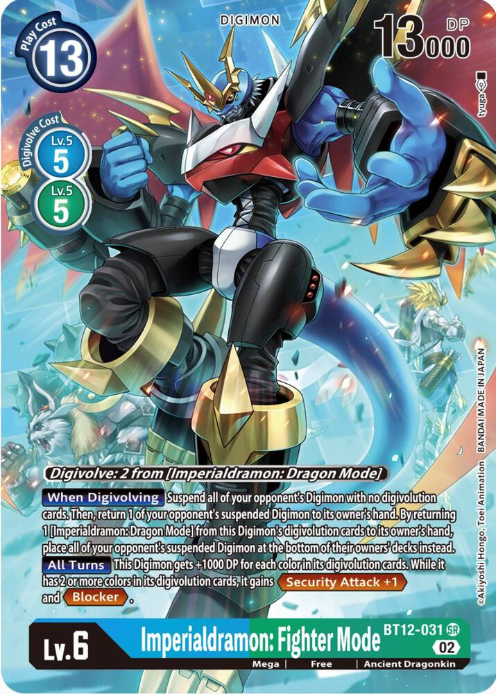 Imperialdramon: Fighter Mode (Alternate Art)-Across Time-Super Rare-Foil
