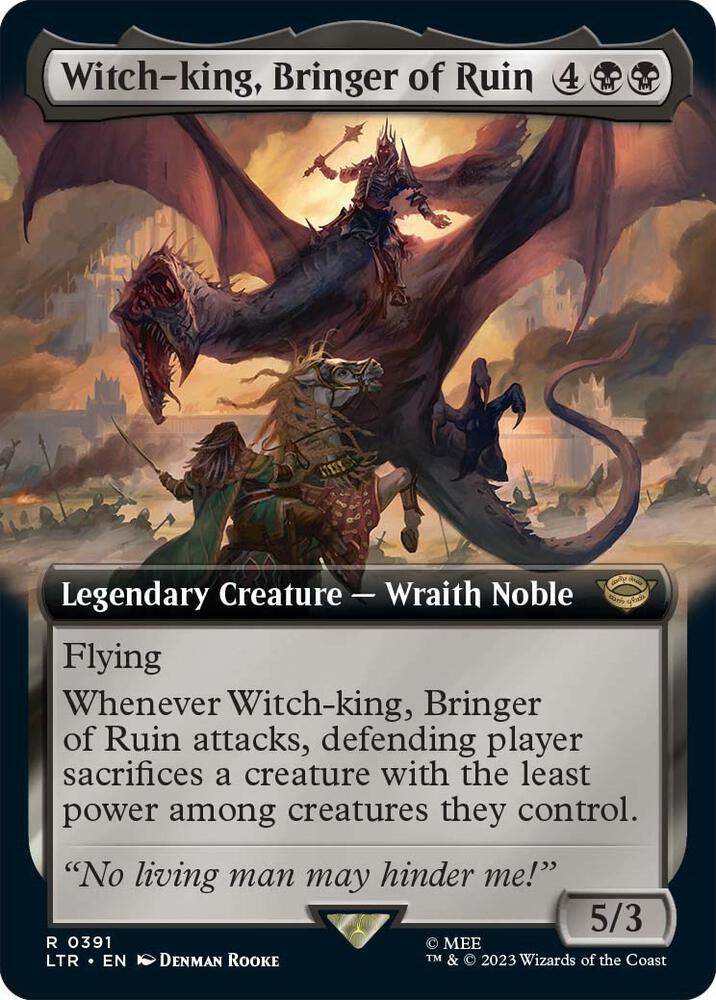 Witch-king, Bringer of Ruin (Extended Art)-Universes Beyond: The Lord of the Rings: Tales of Middle-earth-R-Normal
