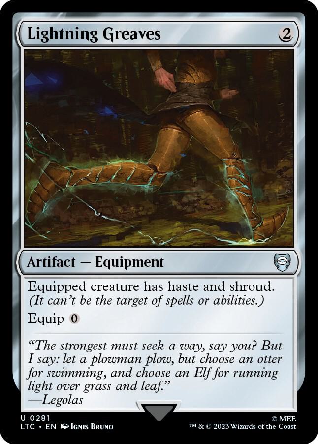Lightning Greaves-Commander: The Lord of the Rings: Tales of Middle-earth-U-Normal