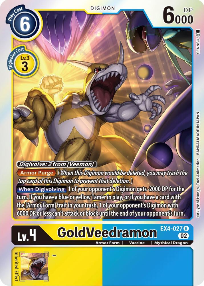 GoldVeedramon-Alternative Being Booster-Rare-Foil