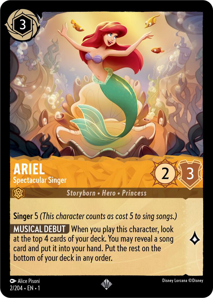 Ariel - Spectacular Singer-The First Chapter-Super Rare-Cold Foil
