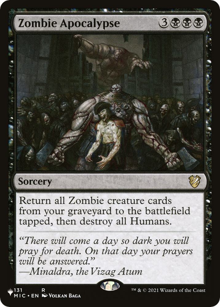 Zombie Apocalypse-The List Reprints-R-Normal