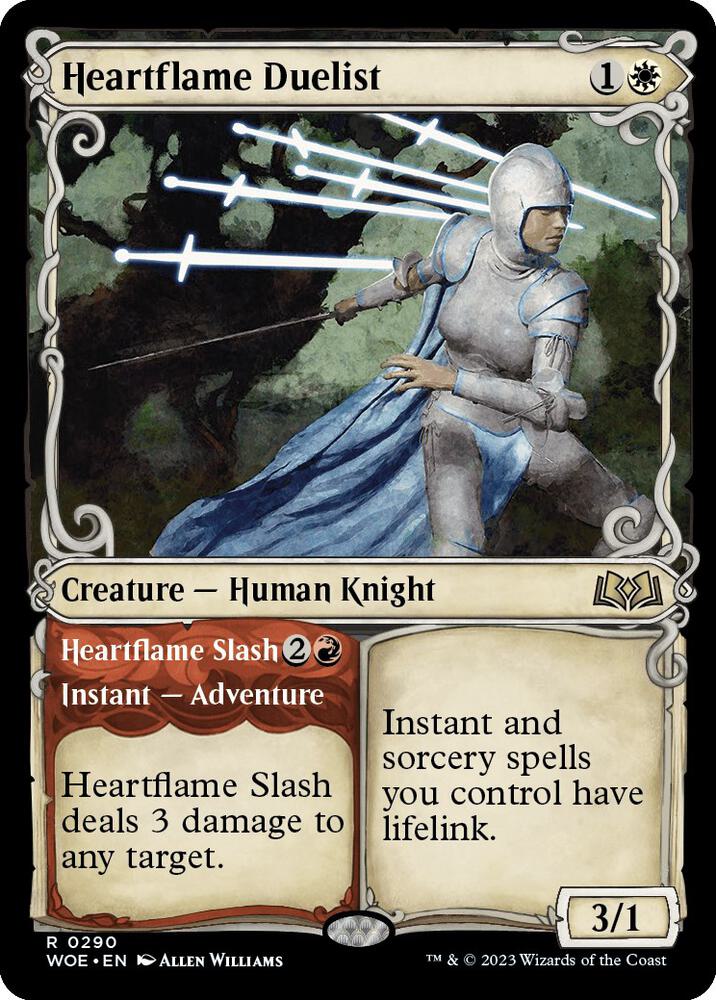 Heartflame Duelist (Showcase)-Wilds of Eldraine-R-Normal
