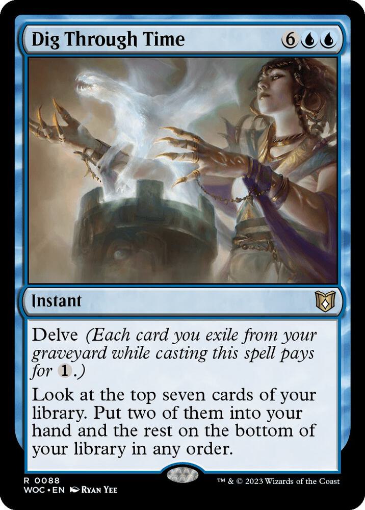Dig Through Time-Commander: Wilds of Eldraine-R-Normal