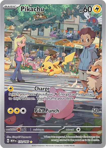 Pikachu - 173/165-SV: Scarlet & Violet 151-Illustration Rare-Holofoil