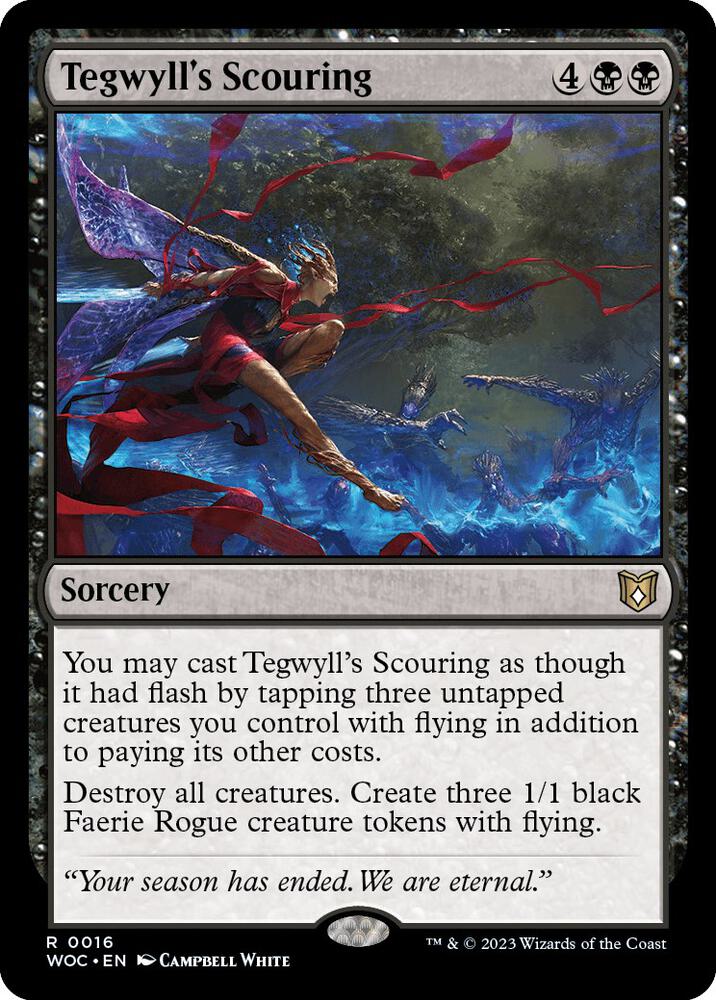 Tegwyll's Scouring-Commander: Wilds of Eldraine-R-Normal