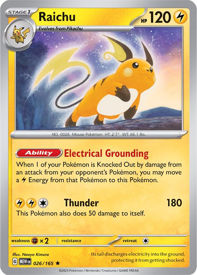 Raichu-SV: Scarlet & Violet 151-Rare-Reverse Holofoil