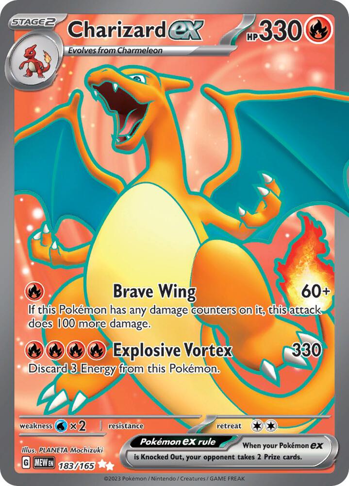 Charizard ex - 183/165-SV: Scarlet & Violet 151-Ultra Rare-Holofoil