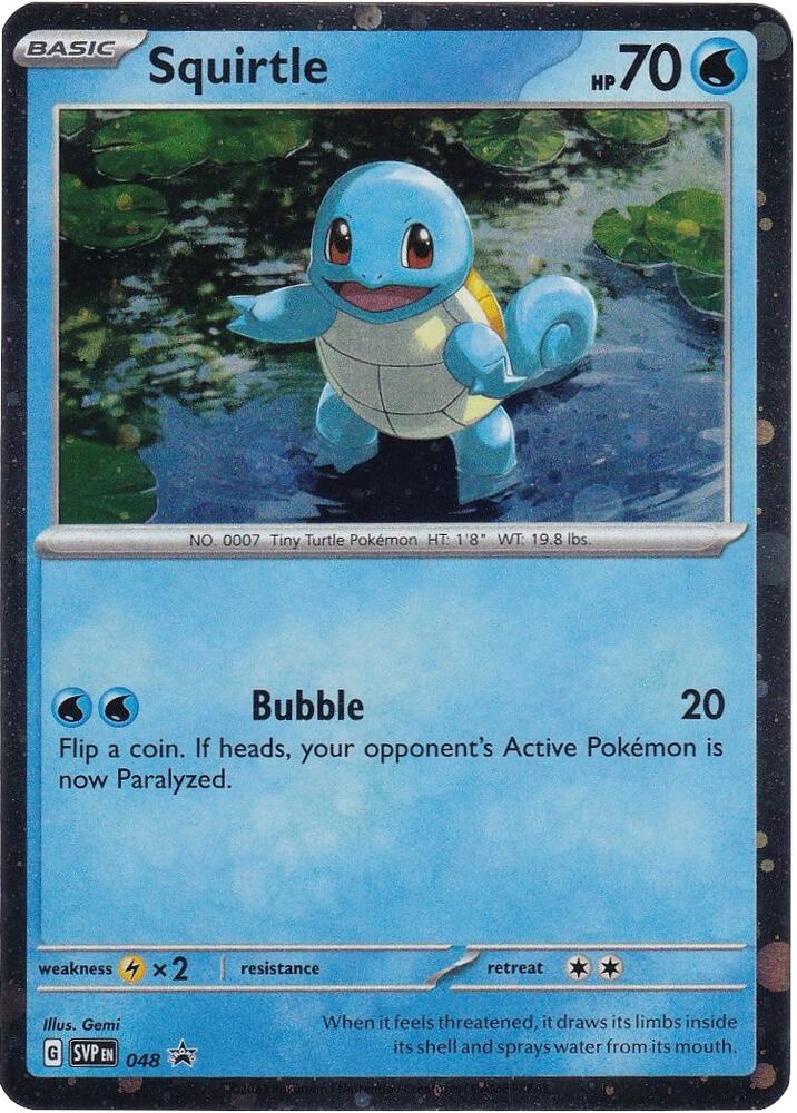 Squirtle - 048 (Cosmos Holo)-SV: Scarlet & Violet Promo Cards-Promo-Holofoil