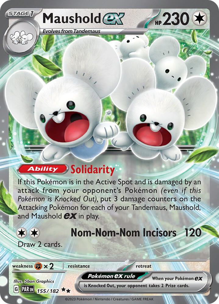 Maushold ex-SV04: Paradox Rift-Double Rare-Holofoil