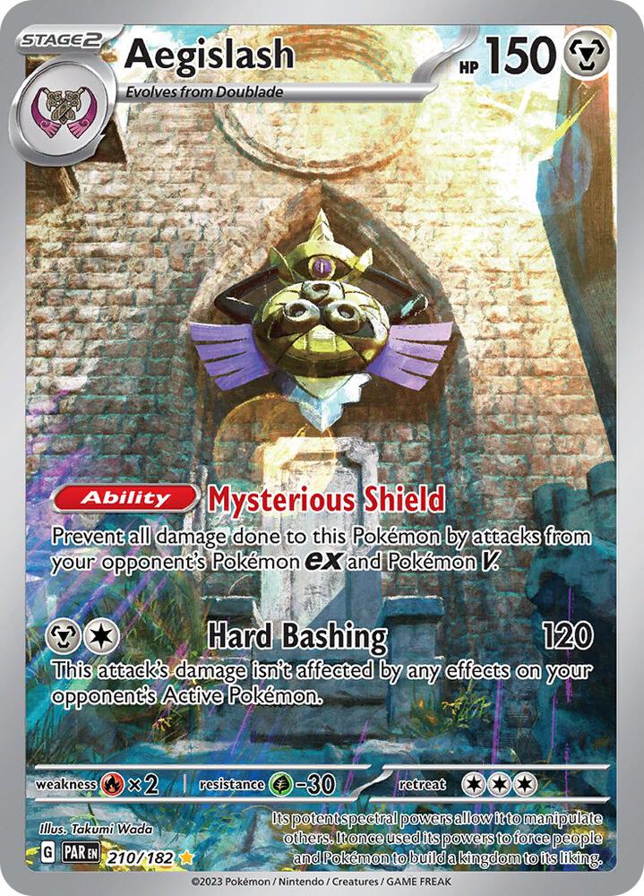 Aegislash - 210/182-SV04: Paradox Rift-Illustration Rare-Holofoil