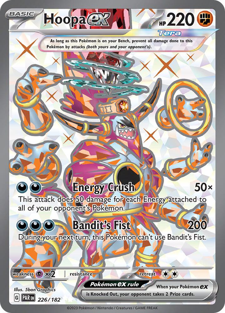 Hoopa ex - 226/182-SV04: Paradox Rift-Ultra Rare-Holofoil