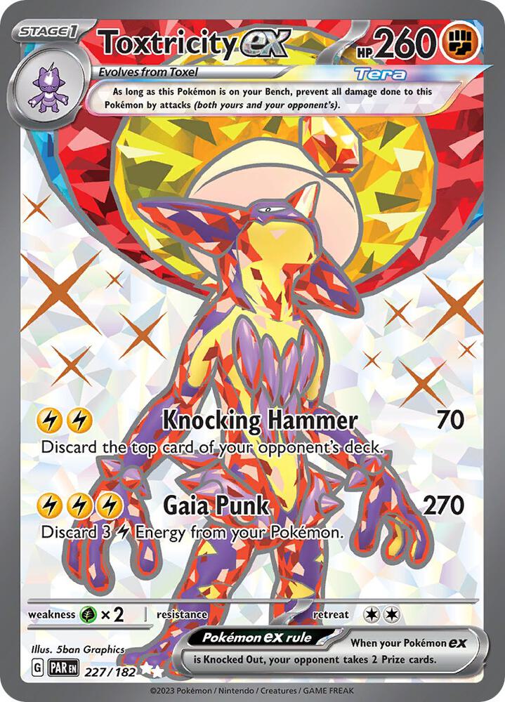 Toxtricity ex - 227/182-SV04: Paradox Rift-Ultra Rare-Holofoil