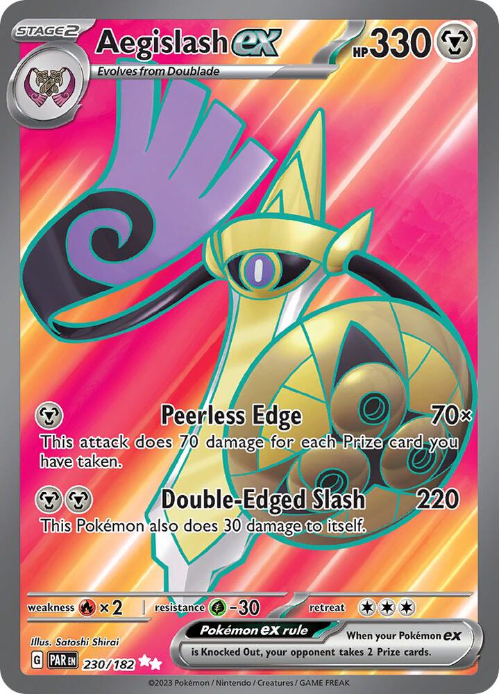 Aegislash ex - 230/182-SV04: Paradox Rift-Ultra Rare-Holofoil